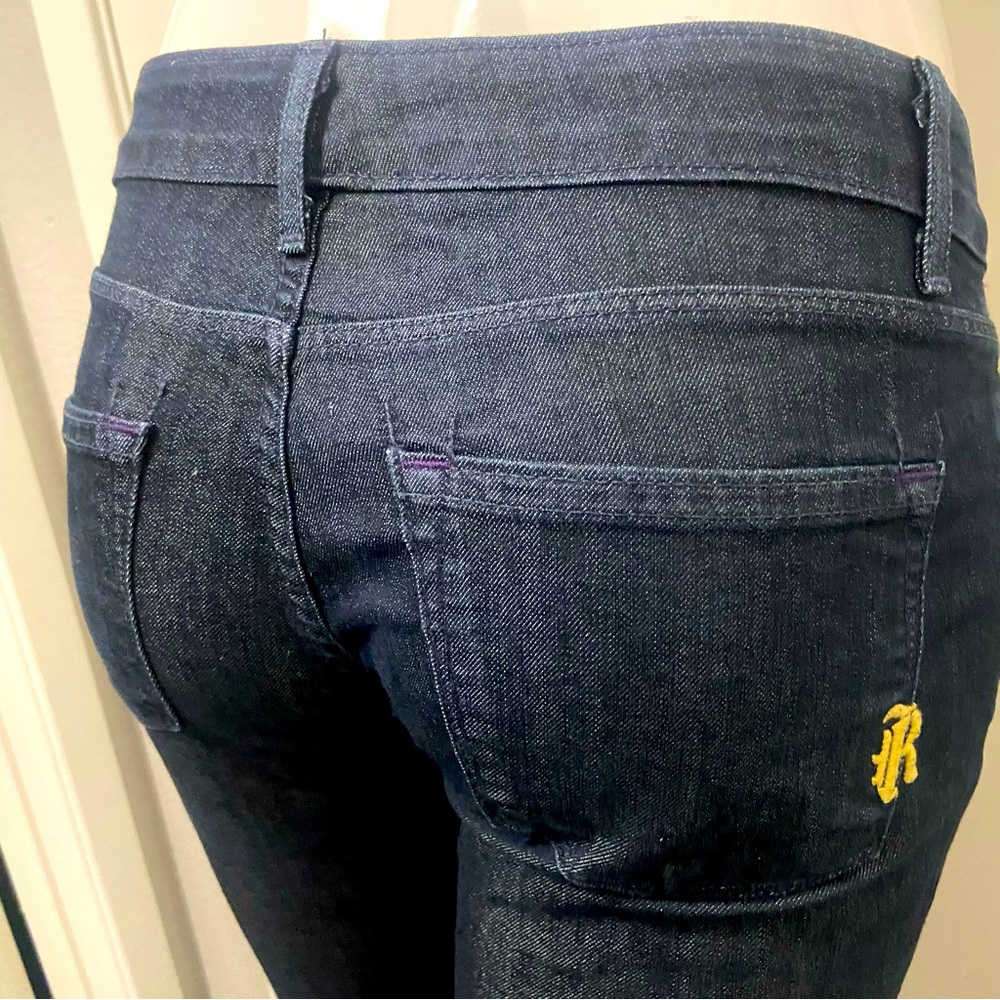 Rich & Skinny Low Rise Stretch Dark Blue Jeans Size 25